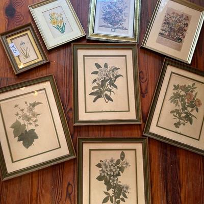 Framed art lot