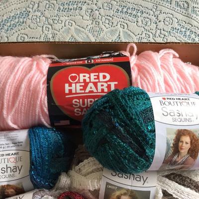 Red Heart Yarn Lot