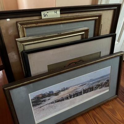 Framed art lot