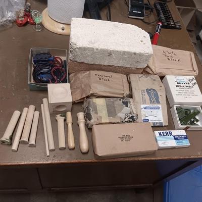 TORCH BLOCKS, WAX & WOODEN DOP STICKS