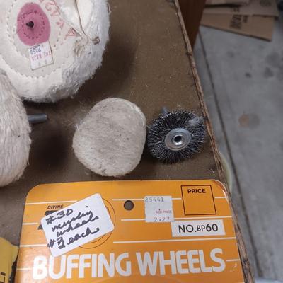 BUFFING WHEELS, TRIPOLI, DOP STICKS, SOLDERING STAND
