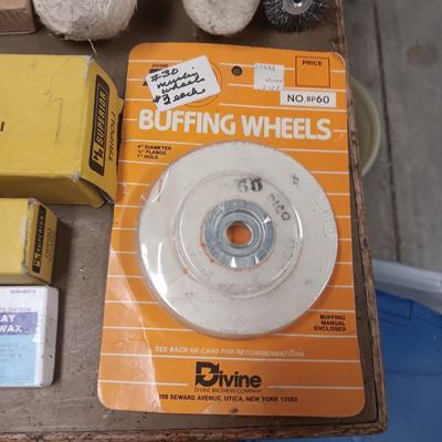 BUFFING WHEELS, TRIPOLI, DOP STICKS, SOLDERING STAND