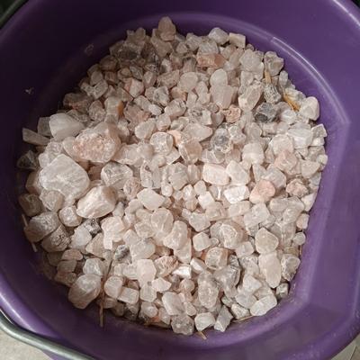 PAIL OF SMALL ROCKS