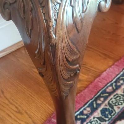 Hickory Chair Company Claw Foot Console/Side Table with Drawers