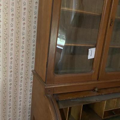 Antique Victorian Roll Top Cylinder Desk