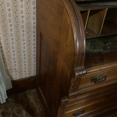 Antique Victorian Roll Top Cylinder Desk