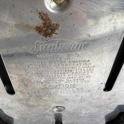 Sunbeam T-9 domed chrome etched toaster