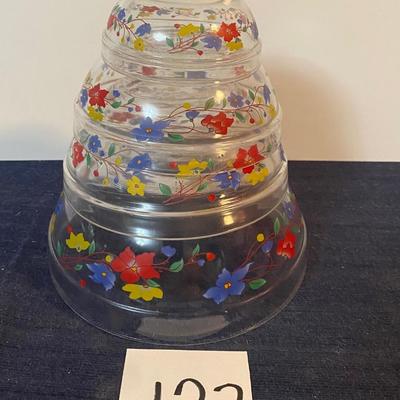 Vintage Glass Nesting Bowls