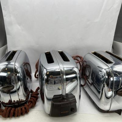 3 toastmaster pop up toasters