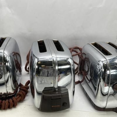 3 toastmaster pop up toasters