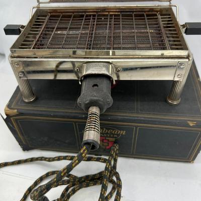 1923 Sunbeam flat toaster orignal box and brochures