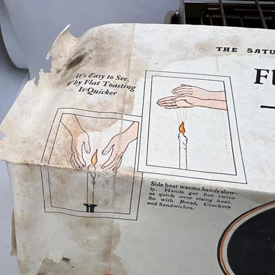 1923 Sunbeam flat toaster orignal box and brochures