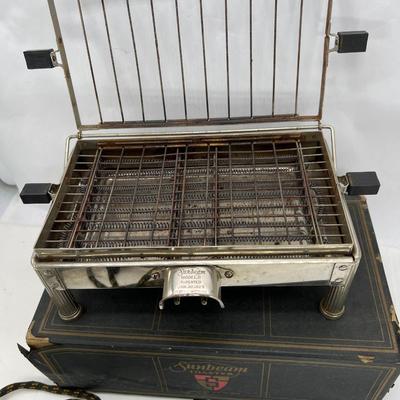 1923 Sunbeam flat toaster orignal box and brochures