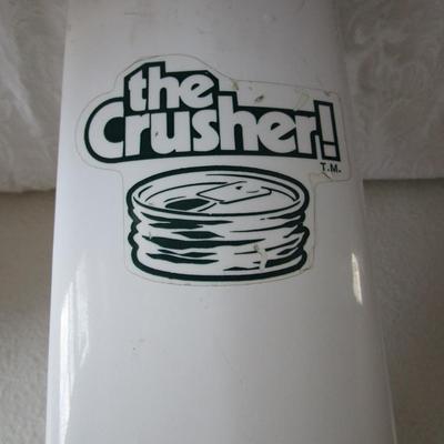 Dish drainer, mug holder, can crusher, organizing rack