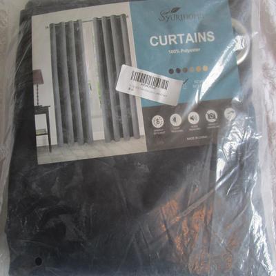 Syurihome Curtains 52" x 63" - new