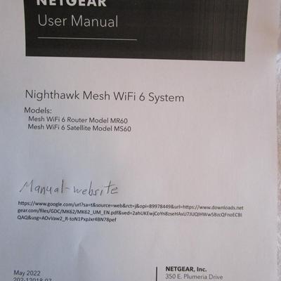 Netgear - Nighthawk MR 60 Mesh Wifi 6 system