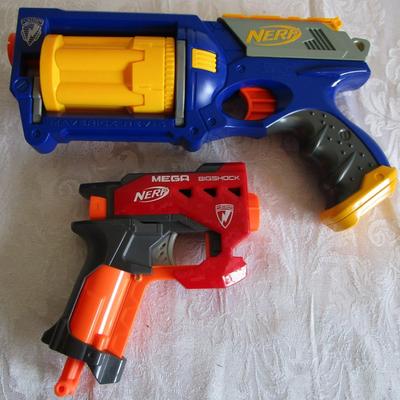 Nerf Mega Bishock and Maverick REV-6