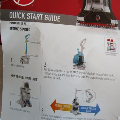 Hoover PowerScrub XL carpet cleaner with accessories