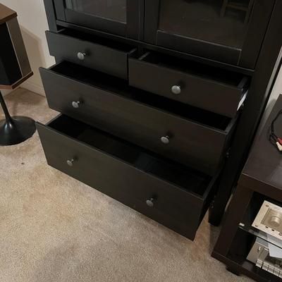 Glass Door Tall Cabinet (P-RG)