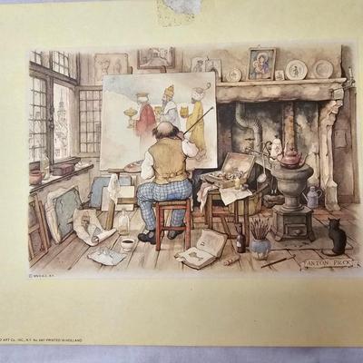 Seven Anton Pieck Prints (BS-JS)