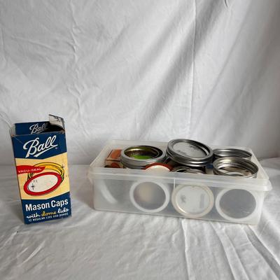 Canning Supplies and Box of Mason Jars (K-DZ)