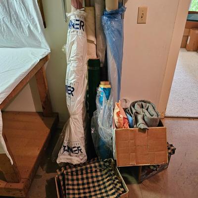 Bolts of Upholstery Fabric, Cotton, Felt & More (BS-JS)