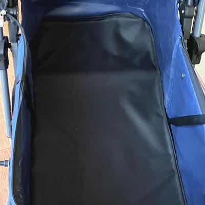 NOODOKY ~ Pet Stroller In Blue With Reversible Handle