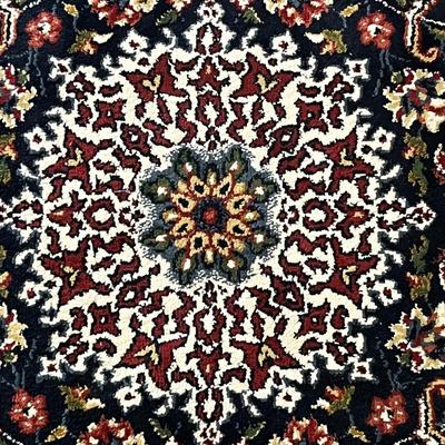 EMPRESS ~ Blue Floral Medallion Area Rug ~ 5’3” x 7’9”