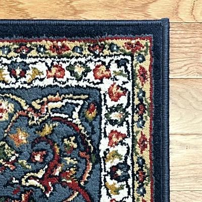 EMPRESS ~ Blue Floral Medallion Area Rug ~ 5’3” x 7’9”