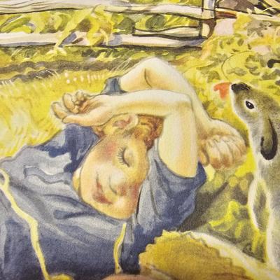 Set of Seven Vintage Mother Goose Prints (BS-JS)