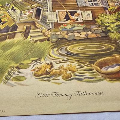 Set of Seven Vintage Mother Goose Prints (BS-JS)