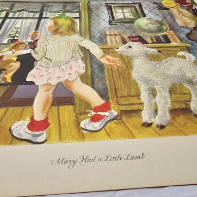Set of Seven Vintage Mother Goose Prints (BS-JS)
