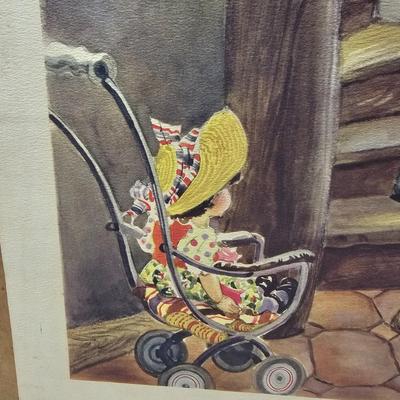 Set of Seven Vintage Mother Goose Prints (BS-JS)
