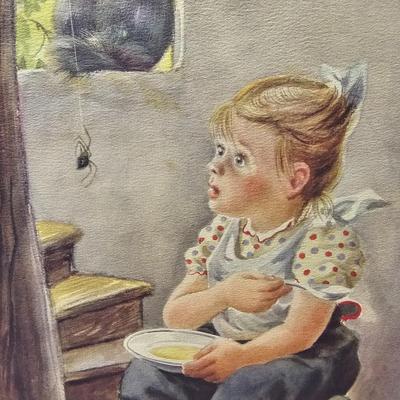 Set of Seven Vintage Mother Goose Prints (BS-JS)