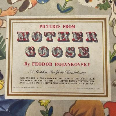 Set of Seven Vintage Mother Goose Prints (BS-JS)