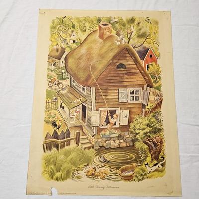 Set of Seven Vintage Mother Goose Prints (BS-JS)