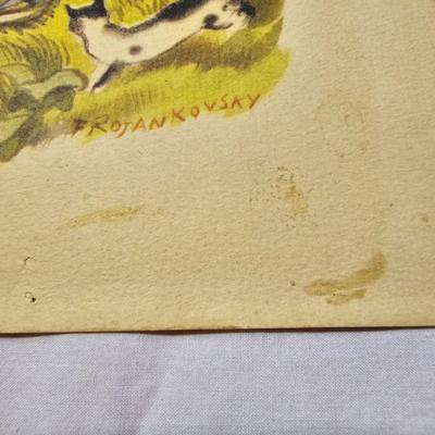 Set of Seven Vintage Mother Goose Prints (BS-JS)