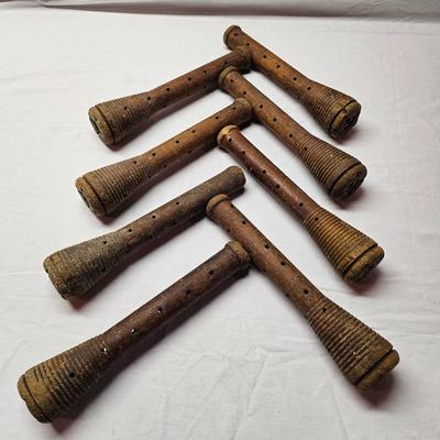 Eight Vintage Beehive Bobbin Spools (BS-JS)