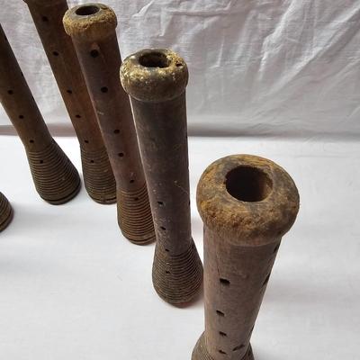 Eight Vintage Beehive Bobbin Spools (BS-JS)
