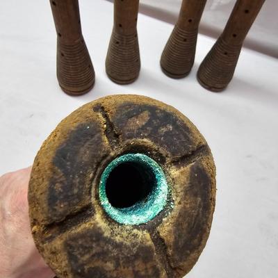 Eight Vintage Beehive Bobbin Spools (BS-JS)