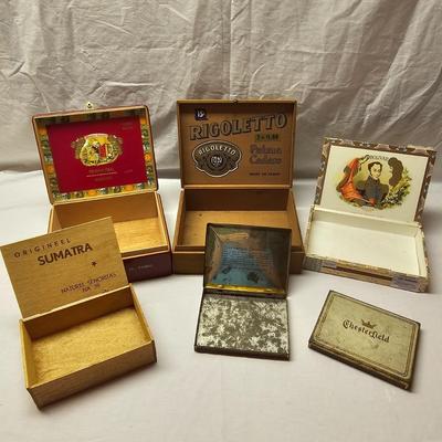 Collection of Cigar & Cigarette Containers (BS-JS)