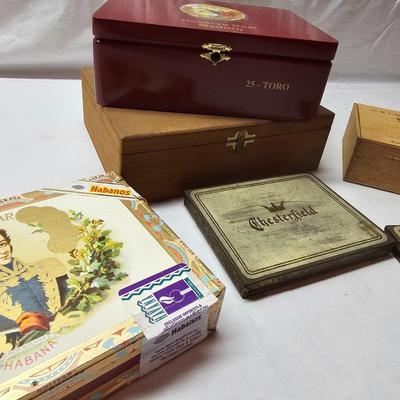 Collection of Cigar & Cigarette Containers (BS-JS)