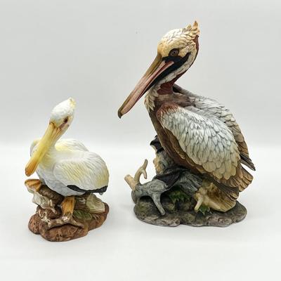 ANDREA / ROYAL CROWN ~ Pair (2) Ceramic Pelicans