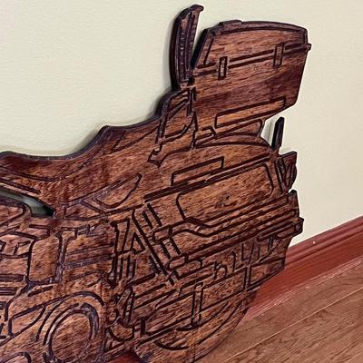 Motorcycle Wall Decor Silhouette ~ Solid Wood