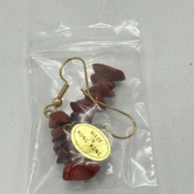 Red Stone Earring From Hong Kong