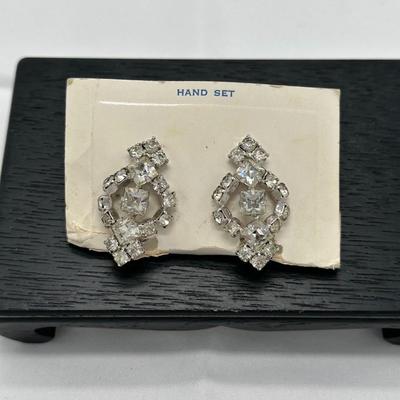 Rhodium Plated Earrings