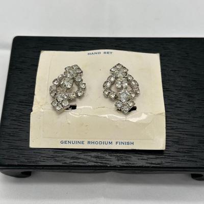 Rhodium Plated Earrings