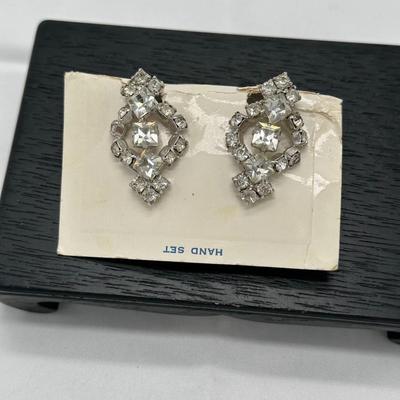 Rhodium Plated Earrings