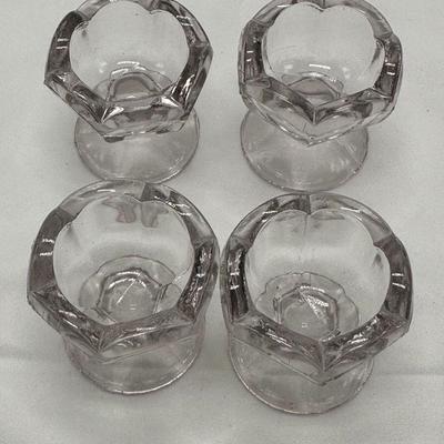 Duncan Miller Colonial H & J 2961 4 Open Pedestal Salt Dips Vintage Antique-local pickup and shipping available