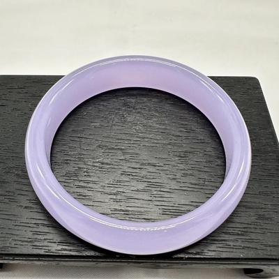 Lavender Jade Bangle Bracelet
